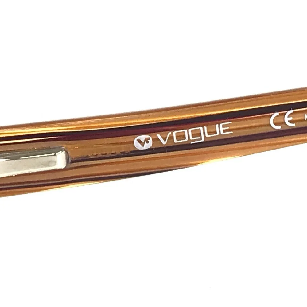 Vogue Eyeglasses Frames VO3558 775 Brown Rectangular Wood Grain 51-17-140